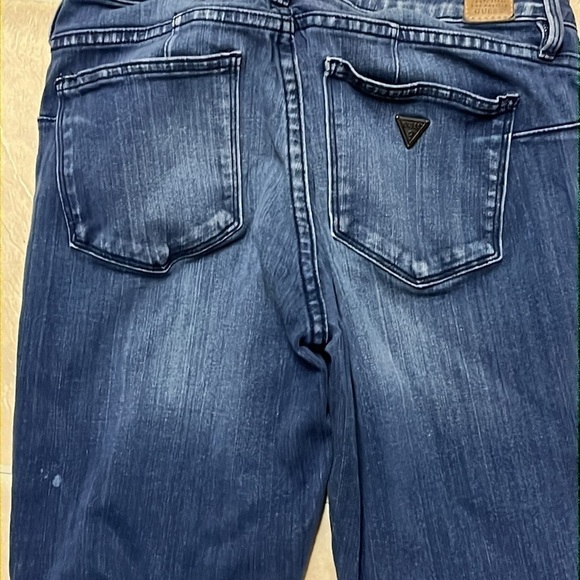 Guess jeans curve X size 27 regular women’s blue distressed skinny jeans - Picture 7 of 8
